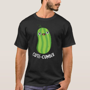 Cutecumber Funny Cucumber Pun Mörk BG T Shirt