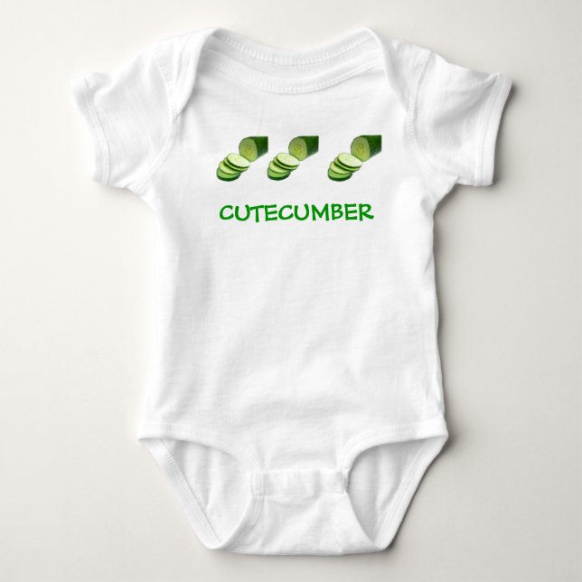 CUTECUMBER-GURKABABY TRÖJA (Framsida)