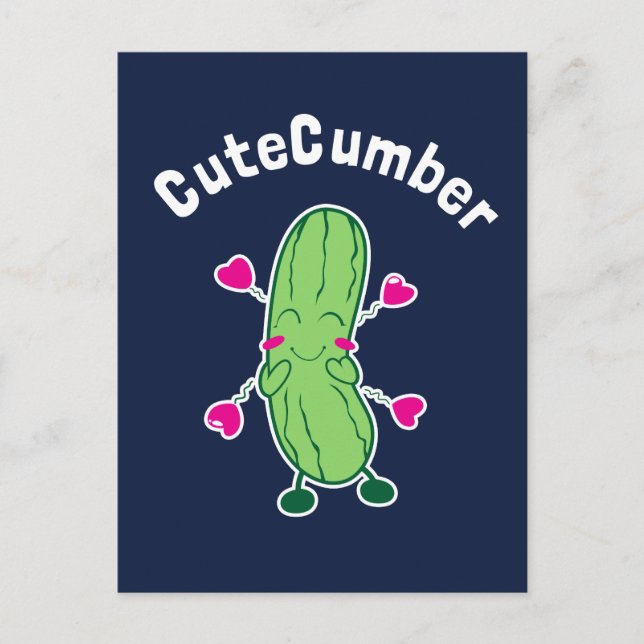 CuteCumber Vykort (Framsida)
