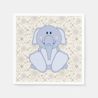 Cutelyn Baby blue Elephant Pappersservett