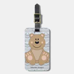 Cutelyn Brown Bear Bagagebricka