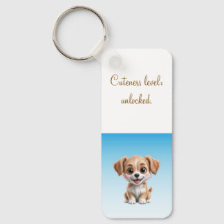 Cuteness Level Keychain – Custom Text & Photo Nyckelring