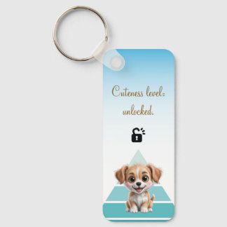 Cuteness Level Keychain – Custom Text & Photo Nyckelring