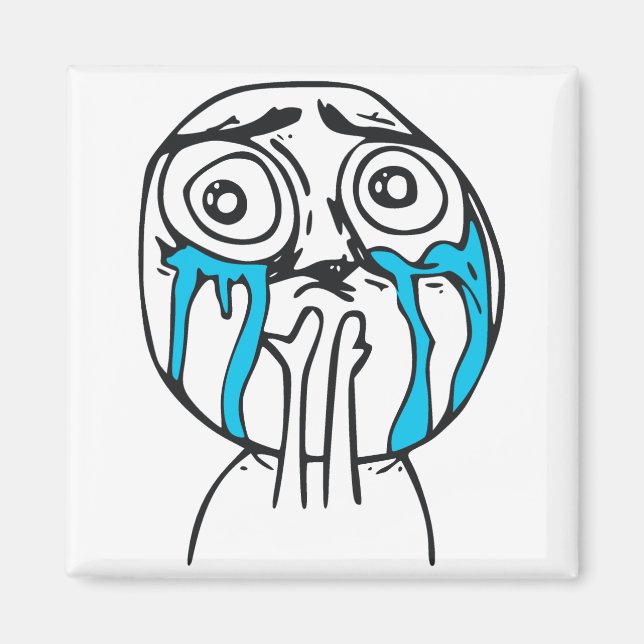 Cuteness Overload Cute Rage Ansikte Memine Magnet (Framsidan)