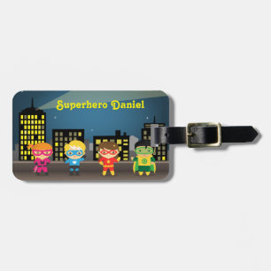 Cuteness Superhjälte för barn Bagagebricka