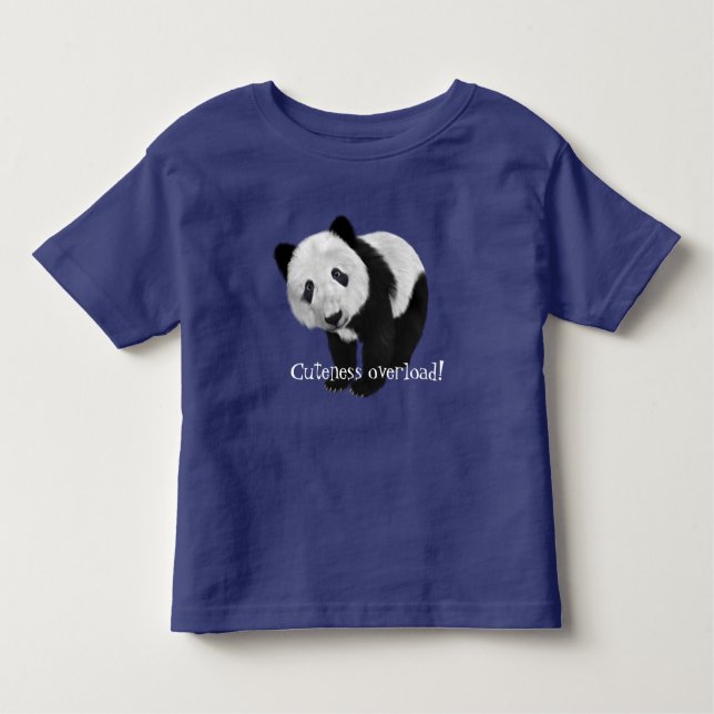 "Cutenessöverbelastning!", med den söta pandaen T Shirt (Framsida)