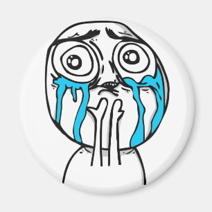 Cutenessöverbelastningstecknad Meme Magnet