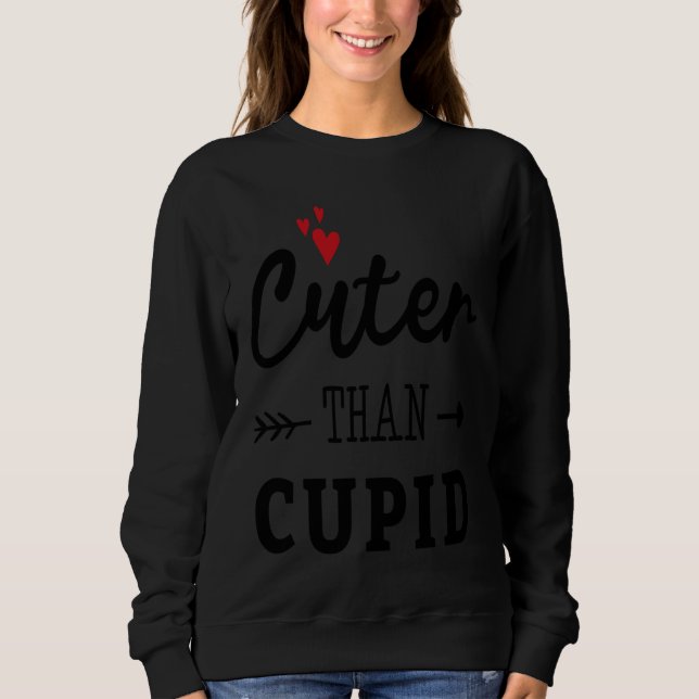 Cuter Than Cupid Valentine's Day Romance Valentine T Shirt (Framsida)
