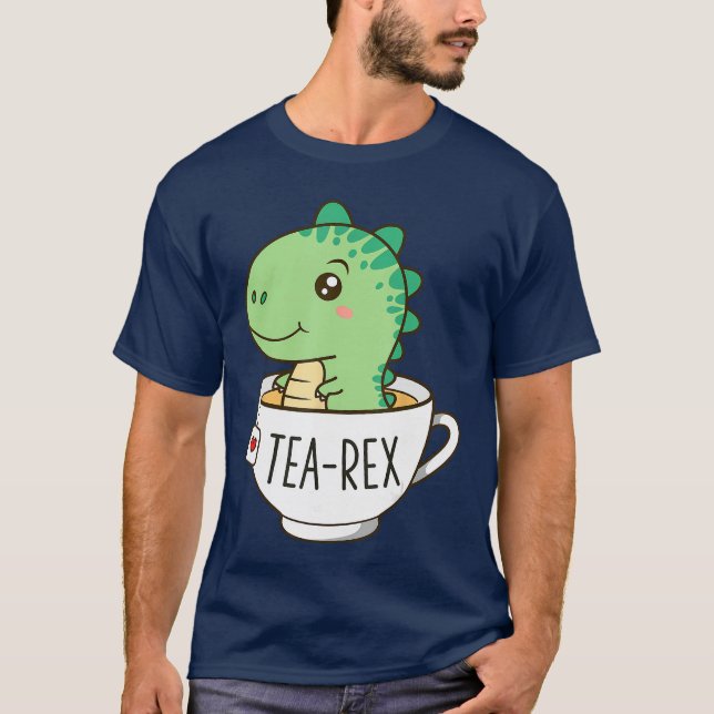 CuteRe Dinosaur Kawaii Funny Gifts for Men Women K T Shirt (Framsida)