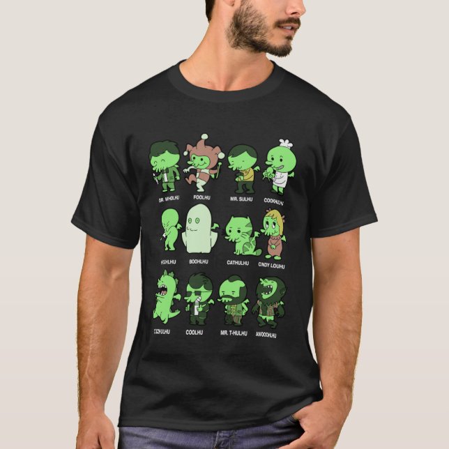 Cutes Cthulhus Mythos Cosplay Artwork T Shirt (Framsida)