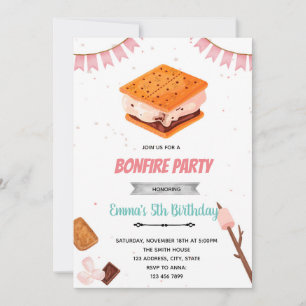 Cute's more party-inbjudan inbjudningar