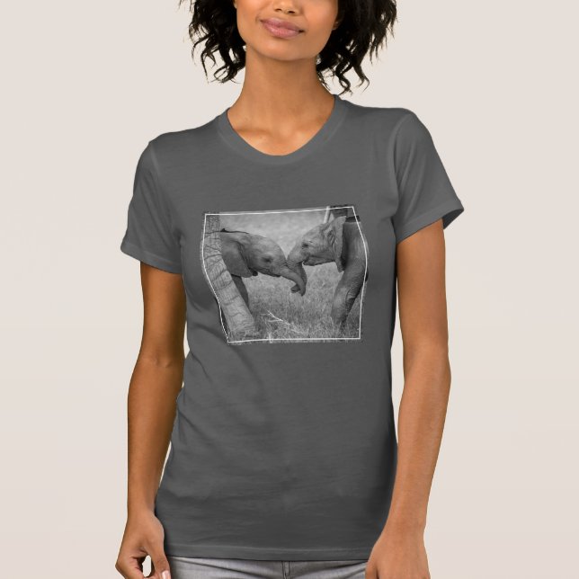 Cutest Baby Animals | Baby Elephants Greeting T Shirt (Framsida)