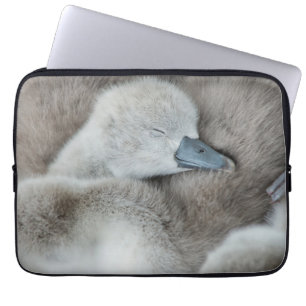 Cutest Baby Animals Baby Mute Swan Laptop Fodral