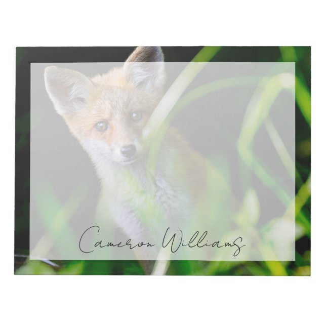 Cutest Baby Animals | Baby Red Fox Anteckningsblock (Framsida)