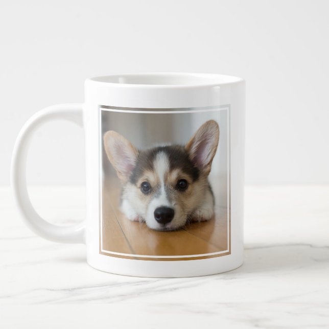 Cutest Baby Animals | Corgi Puppy Looking Jumbo Mugg (Vänster)