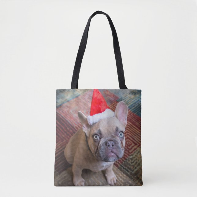 Cutest Baby Animals | French Bulldog Christmas Tygkasse (Framsida)