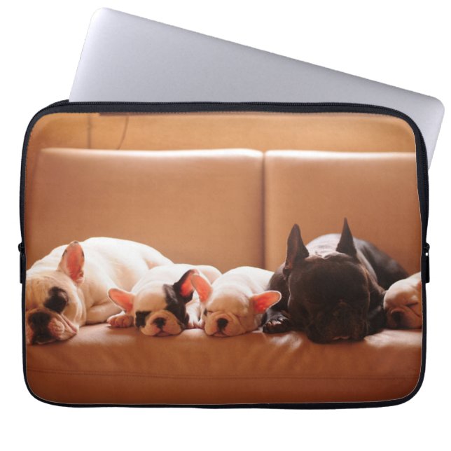 Cutest Baby Animals | French Bulldog Family Laptop Fodral (Framsidan)