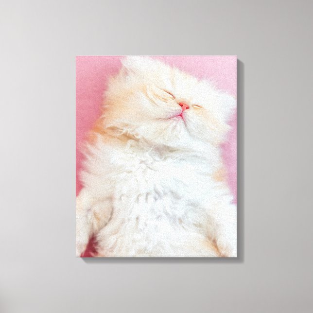 Cutest Baby Animals | Lovely Kitten Sleeping Canvastryck (Framsida)