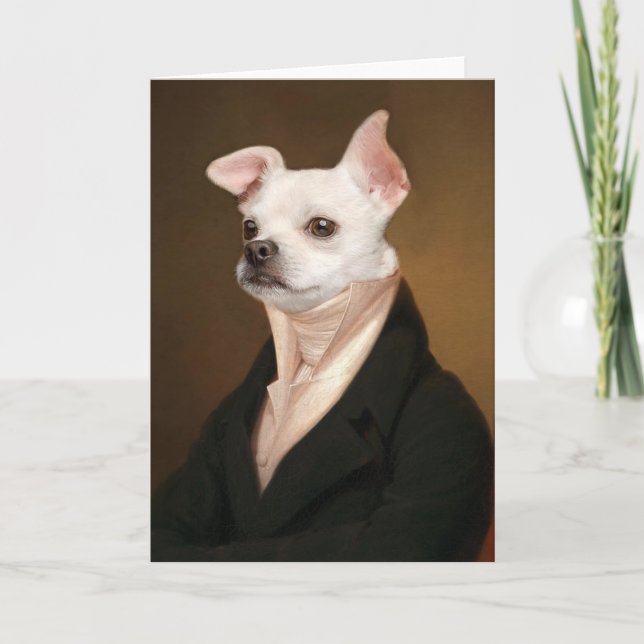 Cutest Baby Animals | Royal Chihuahua Portrait Kort (Framsida)