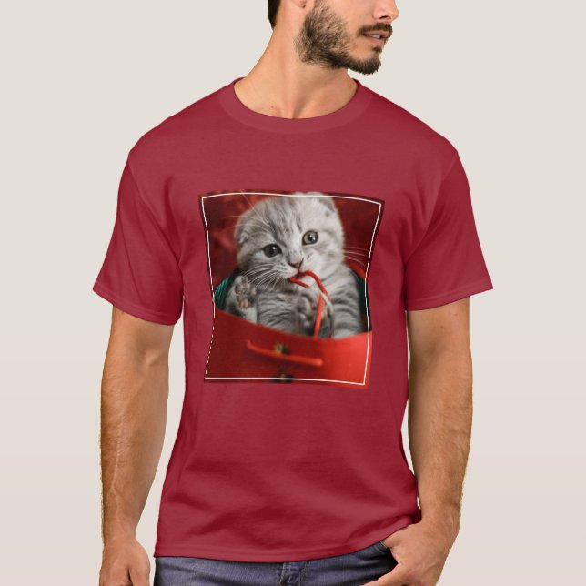 Cutest Baby Animals | Scottish Fold Kitten T Shirt (Framsida)