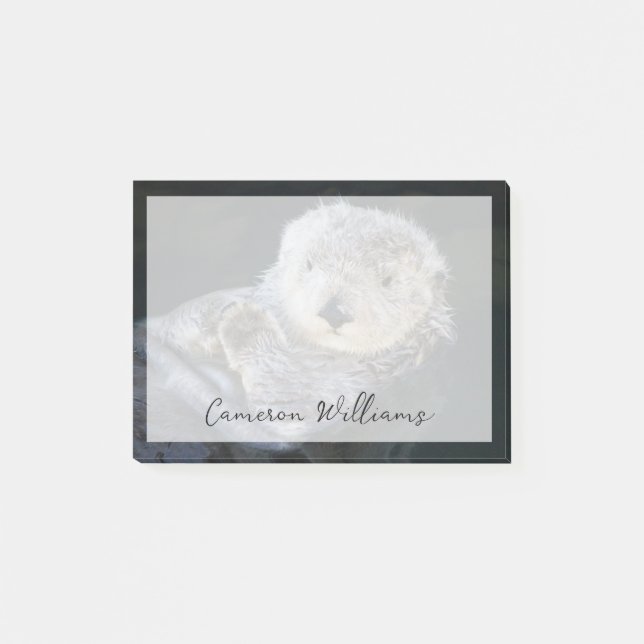 Cutest Baby Animals | Sea Otter Floating Post-it Block (Framsida)