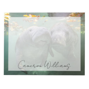 Cutest Baby Animals Two Manatees Anteckningsblock