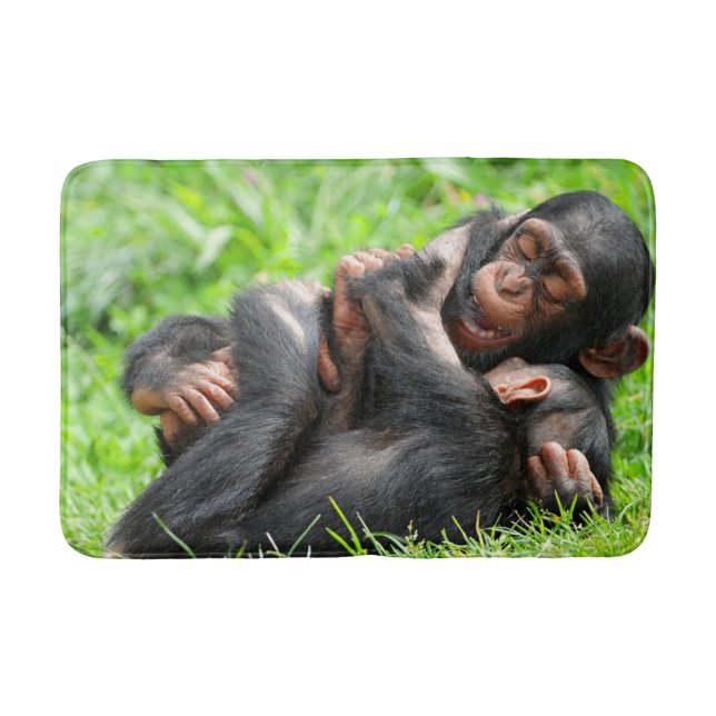 Cutest Baby Animals | Two Young Chimpanzees Badrumsmatta (Framsidan)
