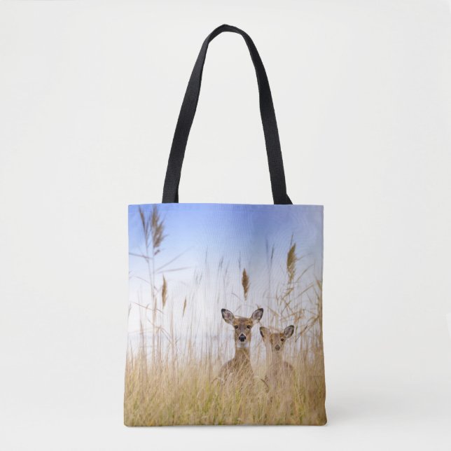 Cutest Baby Animals | Two Young White Tailed Deer Tygkasse (Framsida)