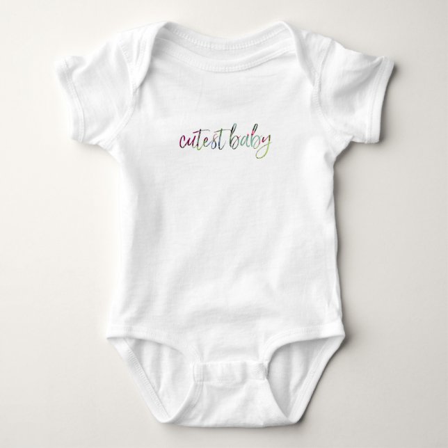 CUTEST BABY Bodykostym T Shirt (Framsida)