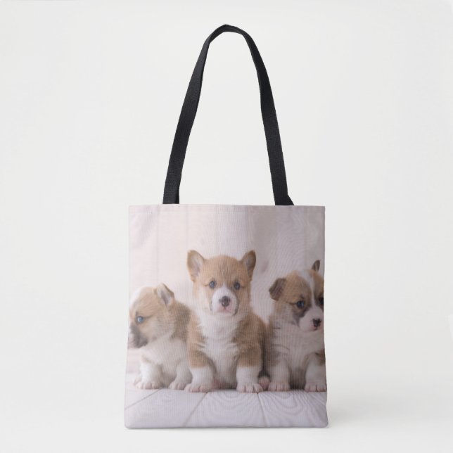 Cutest Baby djur | 3 Baby Corgis Tygkasse (Framsida)