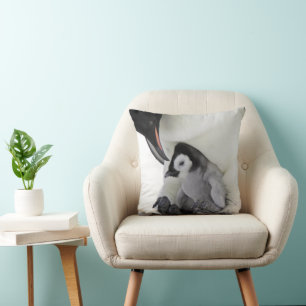 Cutest Baby djur   Baby Emperor Penguin Kudde