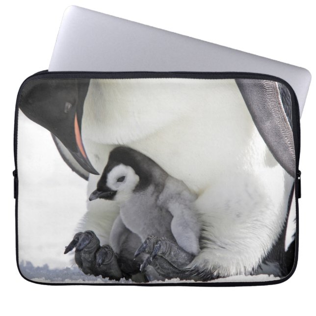 Cutest Baby djur | Baby Emperor Penguin Laptop Fodral (Framsidan)