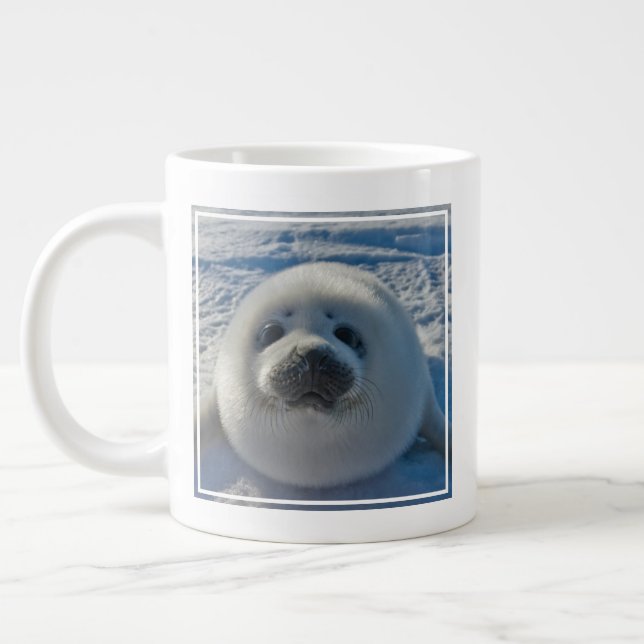 Cutest Baby djur | Baby Seal Jumbo Mugg (Vänster)