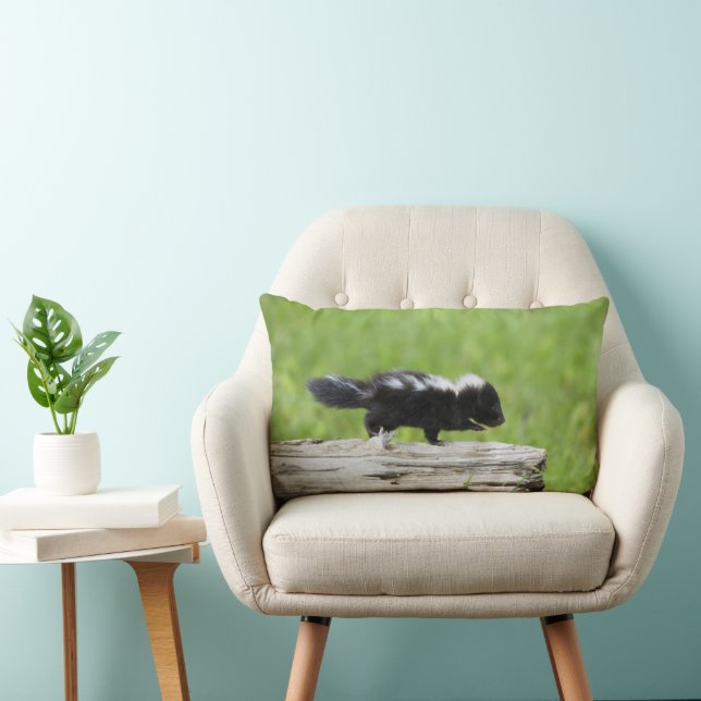 Cutest Baby djur | Baby Skunk Lumbarkudde (Stol)