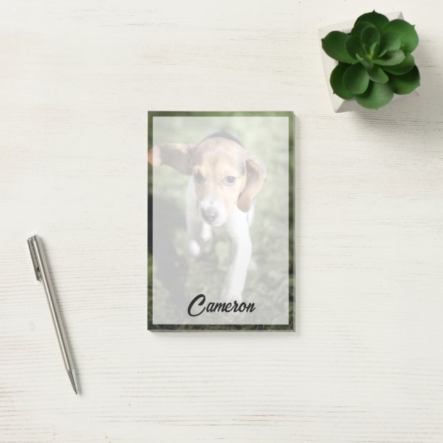 Cutest Baby djur | Beagle Puppy Post-it Block (Kontor)