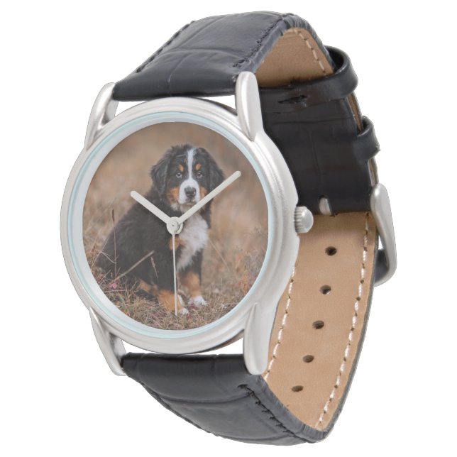 Cutest Baby djur | Bernese Mountain Hund Armbandsur (Vinklad)