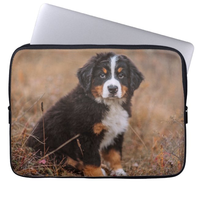Cutest Baby djur | Bernese Mountain Hund Laptop Fodral (Framsidan)