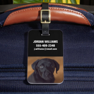 Cutest Baby djur Black Labour Puppy Bagagebricka
