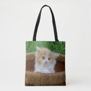 Cutest Baby djur Blue Eyed Kitten Tygkasse
