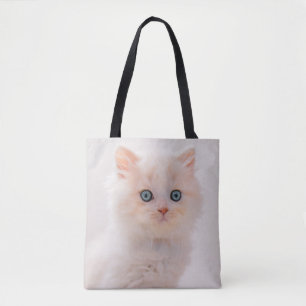 Cutest Baby djur Blue Öga Kitten Tygkasse