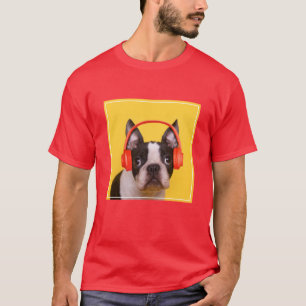 Cutest Baby djur   Boston Terrier-hörlurar T Shirt