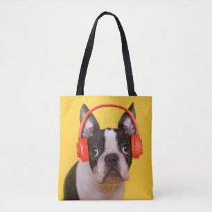 Cutest Baby djur Boston Terrier-hörlurar Tygkasse