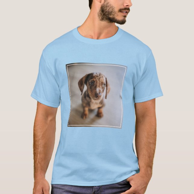 Cutest Baby djur | Brown Dachshund Puppy T Shirt (Framsida)