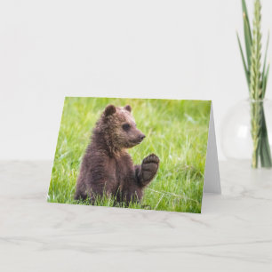 Cutest Baby djur Brunbjörn Unge Wave Kort
