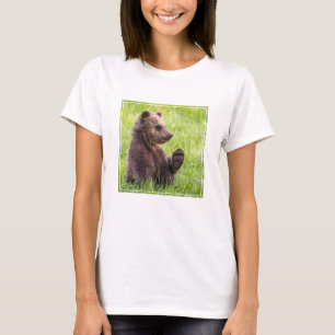 Cutest Baby djur Brunbjörn Unge Wave T Shirt
