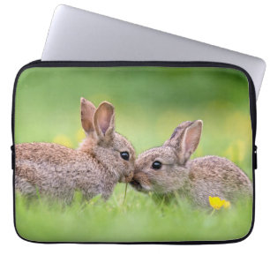 Cutest Baby djur Bunny Kiss Laptop Fodral