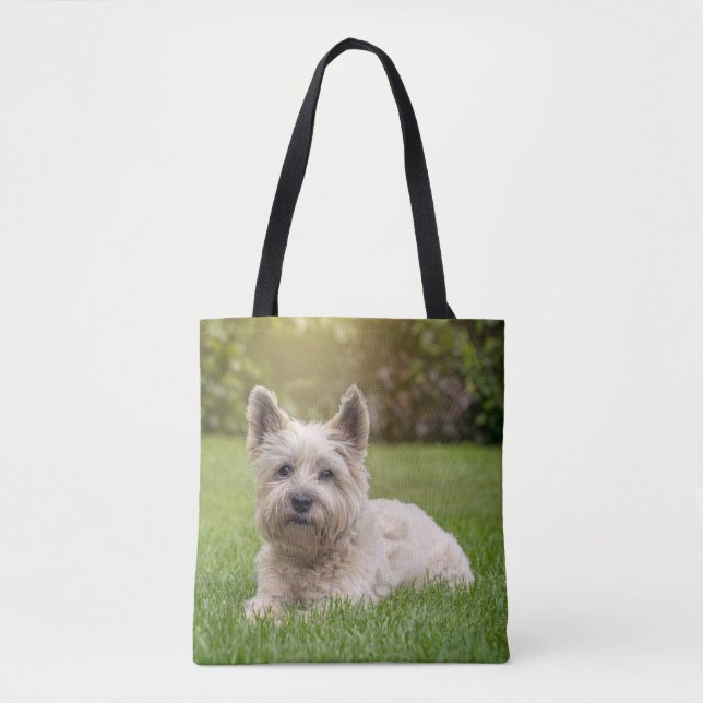 Cutest Baby djur | Cairn Terrier Hund Tygkasse (Framsida)