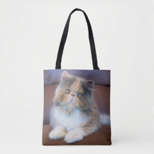 Cutest Baby djur Calico Persian Kitten Tygkasse
