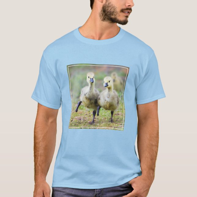 Cutest Baby djur | Canadian Goose Goslings T Shirt (Framsida)