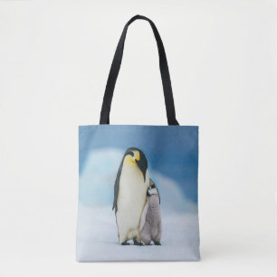 Cutest Baby djur Chick av kejsar Penguin Tygkasse